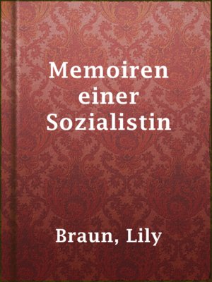 cover image of Memoiren einer Sozialistin